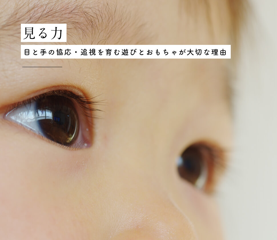 【見る力】目と手の協応・追視を育む遊びとおもちゃが大切な理由