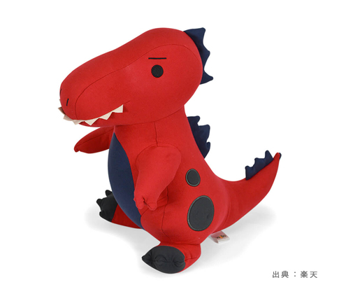 布製の『恐竜』のおもちゃの参考画像（４）