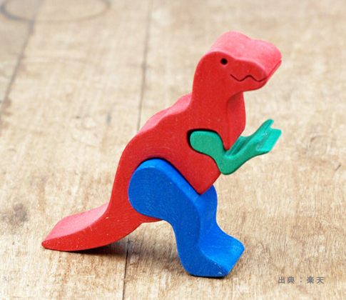 木製の『恐竜』のおもちゃ・インテリア雑貨の参考画像（３）