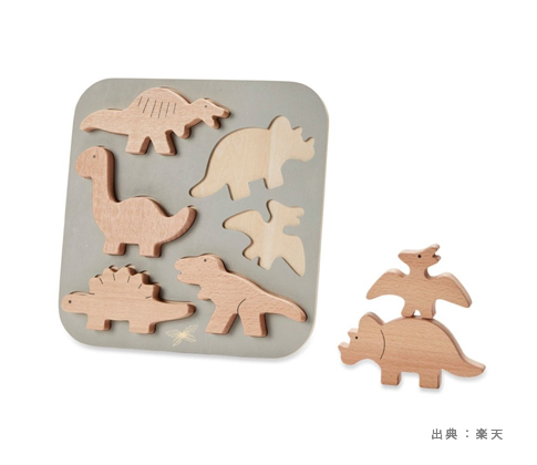 木製の『恐竜』のおもちゃ・インテリア雑貨の参考画像（２）
