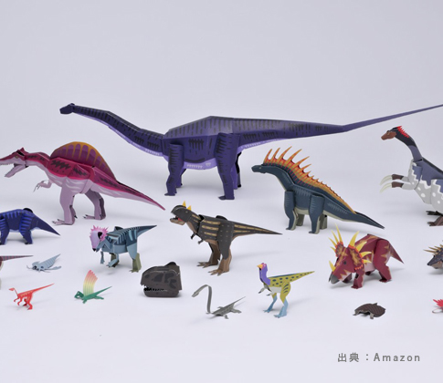 作って遊べる『恐竜』の工作・クラフトキットの参考画像（１）