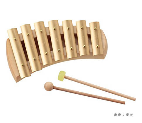シンプルなデザインの『鉄琴・グロッケンシュピール』のおもちゃの参考画像（４）