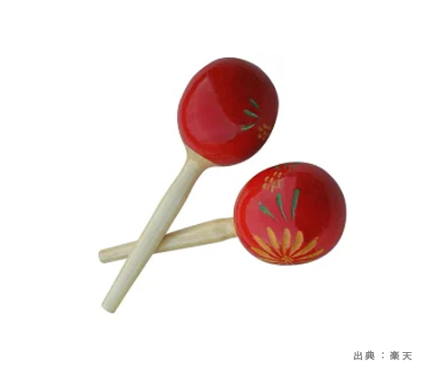 持ち手のついた『シェイカー・マラカス』のおもちゃの参考画像（３）