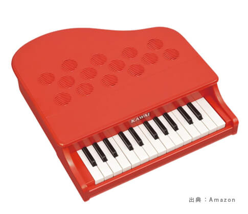 置いて遊べる・持ち運びしやすい『ミニ・ピアノ』のおもちゃの参考画像（２）