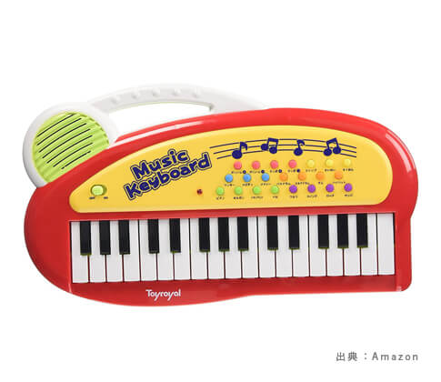 置いて遊べる・持ち運びしやすい『ミニ・ピアノ』のおもちゃの参考画像（４）