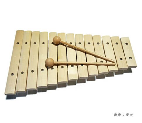 無塗装（白木）の『木琴・シロフォン』のおもちゃの参考画像（３）