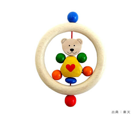 木製の『ラトル・がらがら・にぎにぎ』のおもちゃの参考画像（５）