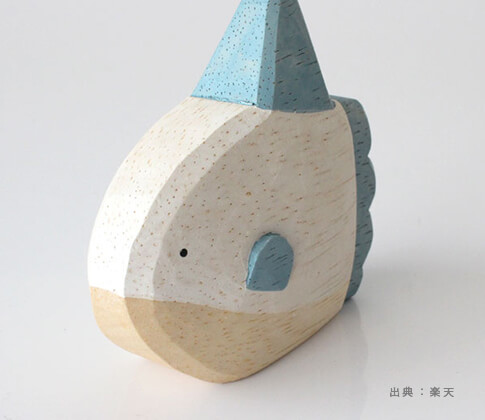 木製の『魚』のおもちゃ・インテリア雑貨の参考画像（２）