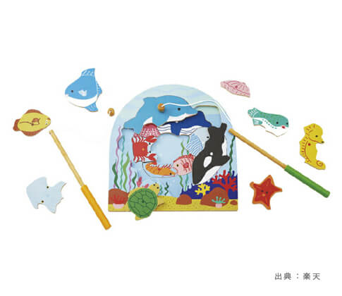 床に置いて楽しむ『釣り』のおもちゃの参考画像（２）