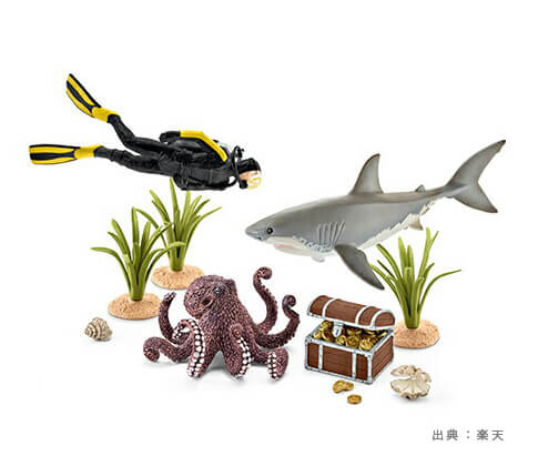 リアルな『魚・水族館で見られる海洋生物』のおもちゃの参考画像（１）