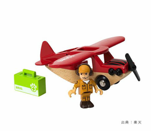 『BRIO（ブリオ）』の『ヘリコプター・飛行機』のおもちゃの参考画像（１）