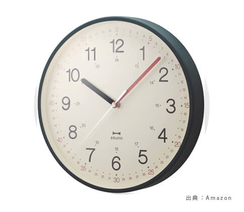 分表示も細かく示されている『知育時計・時計玩具』の参考画像（２）