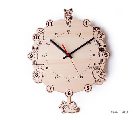 掛け時計（壁付け）タイプの『知育時計・時計玩具』の参考画像（４）