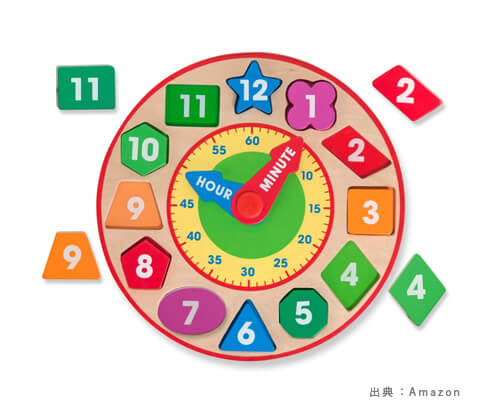 手で動かす手動タイプで人気の『時計玩具』の参考画像（８）