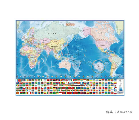 ポスターの『世界地図』の参考画像（１）