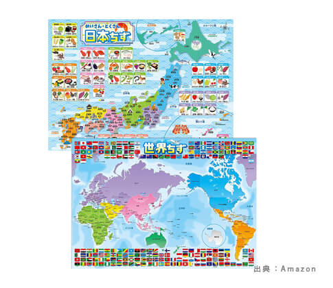 お風呂場で使える『世界地図』の参考画像（１）