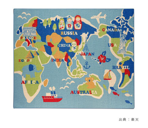 デスクマットの『世界地図』の参考画像（４）