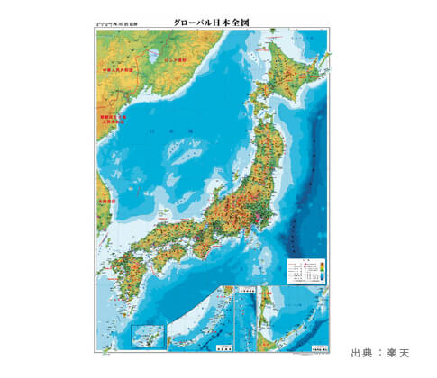 ポスターの『日本地図』の参考画像（３）