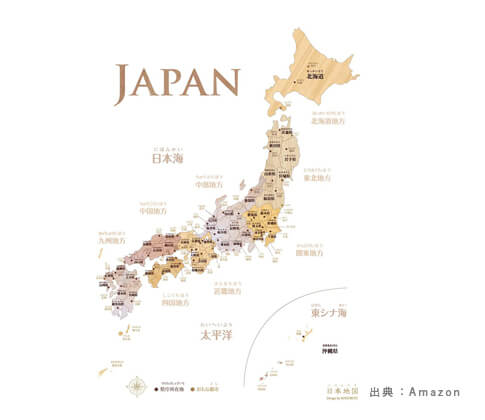 ポスターの『日本地図』の参考画像（７）