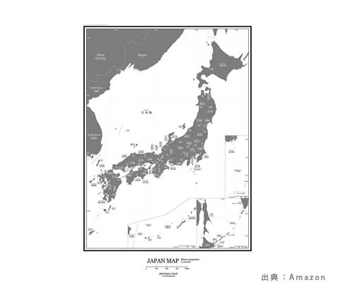 ポスターの『日本地図』の参考画像（８）