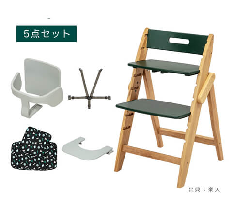 テーブル付きの『ハイチェア（赤ちゃん向け椅子）』の参考画像（６）