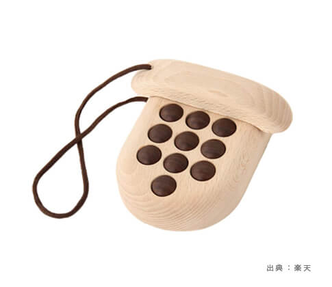 木製の『電話・携帯電話（スマホ）』おもちゃの参考画像（２）