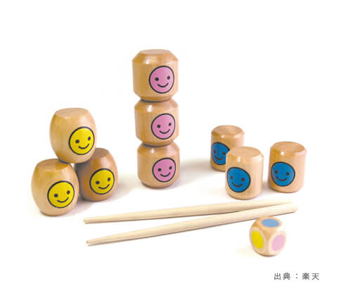 木製の『お箸練習』おもちゃの参考画像（２）