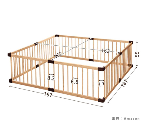 『木製ベビーサークル』の参考画像（５）