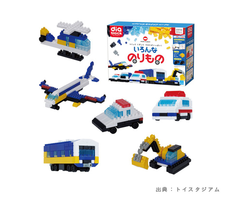 ダイヤブロック いろんなのりもの（ND-17）