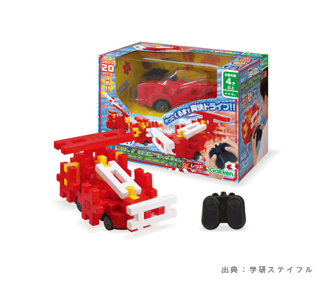Gakkenニューブロック 変身！ドリームリモコンカー レッド（83791）