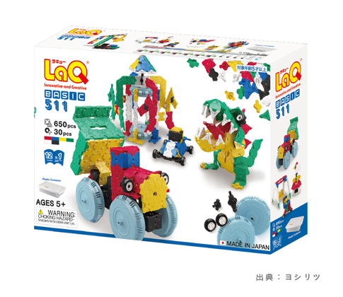 LaQ ベーシック511（プラスチックコンテナVer.）