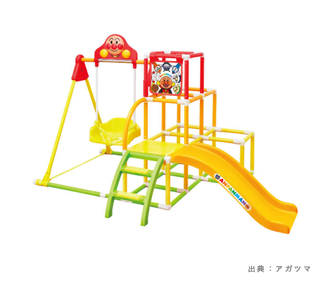 アンパンマン うちの子天才 カンタン折りたたみ!ブランコパークDX
