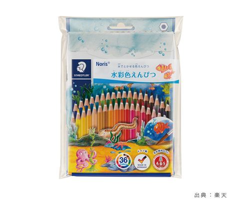 ノリス水彩色鉛筆36色