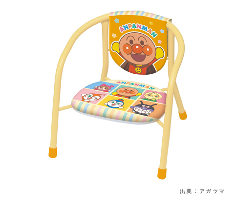 背もたれがリバーシブルになった現行まめチェアーの例