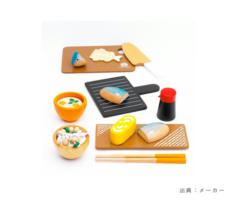 ウッディプッディ はじめてのおままごと 焼き魚セット