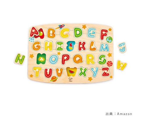 Hape アルファベットペグパズル(E1505A)の参考画像