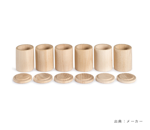 6カップふた付き 白木 (16-136)の参考画像