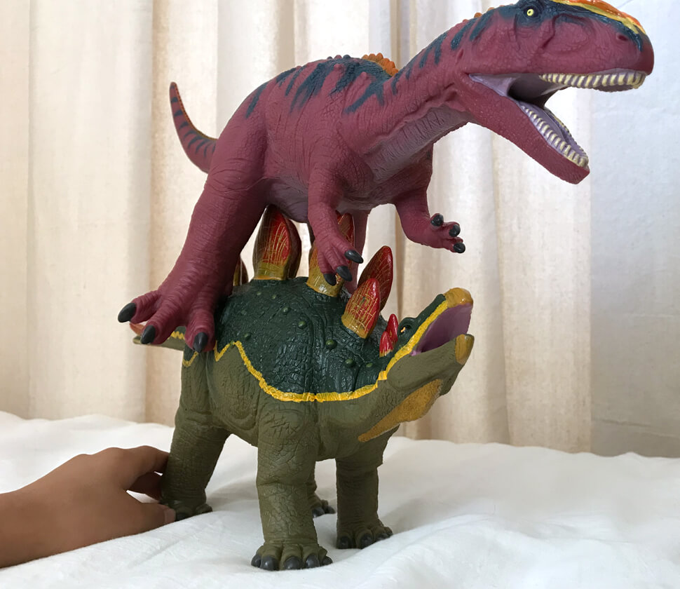 こどもに大人気のジュラ紀の草食恐竜の代表格ステゴサウルス